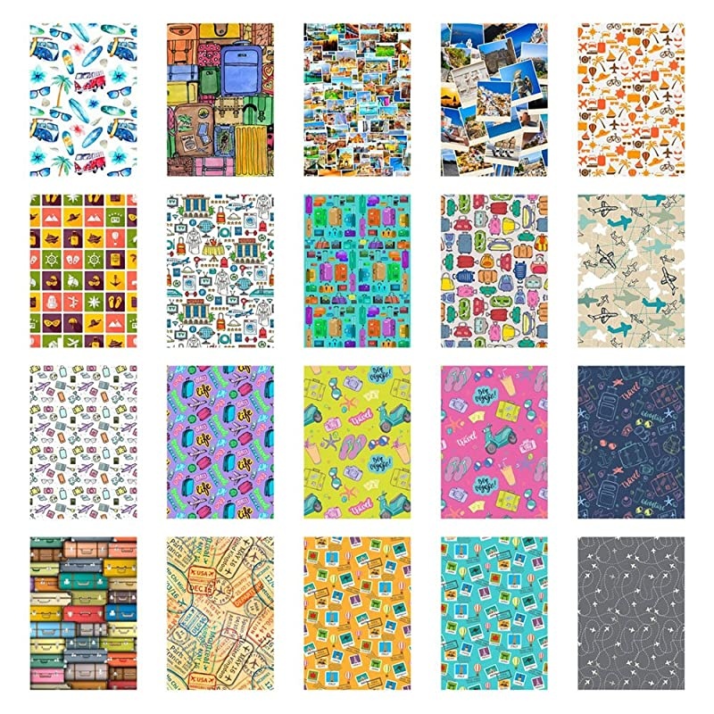 instax Mini Instant Film 20 Exposures + 20 Sticker Frames for Fuji Instax Prints Travel Package