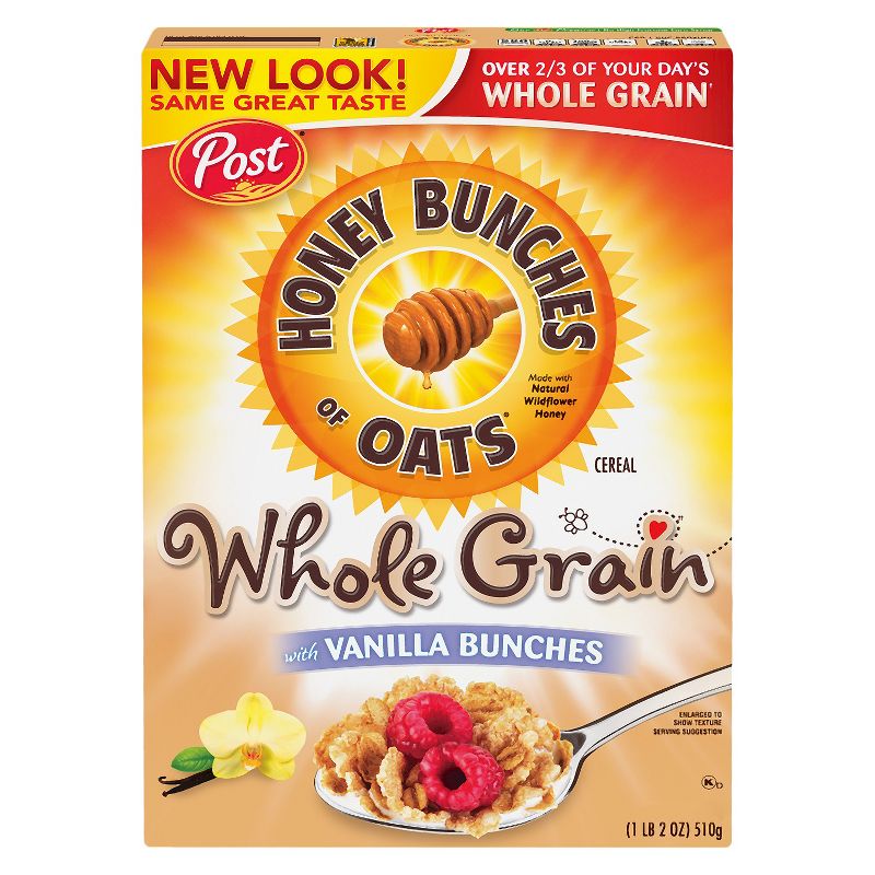 Honey Bunches of Oat Vanilla Breakfast Cereal - 18oz