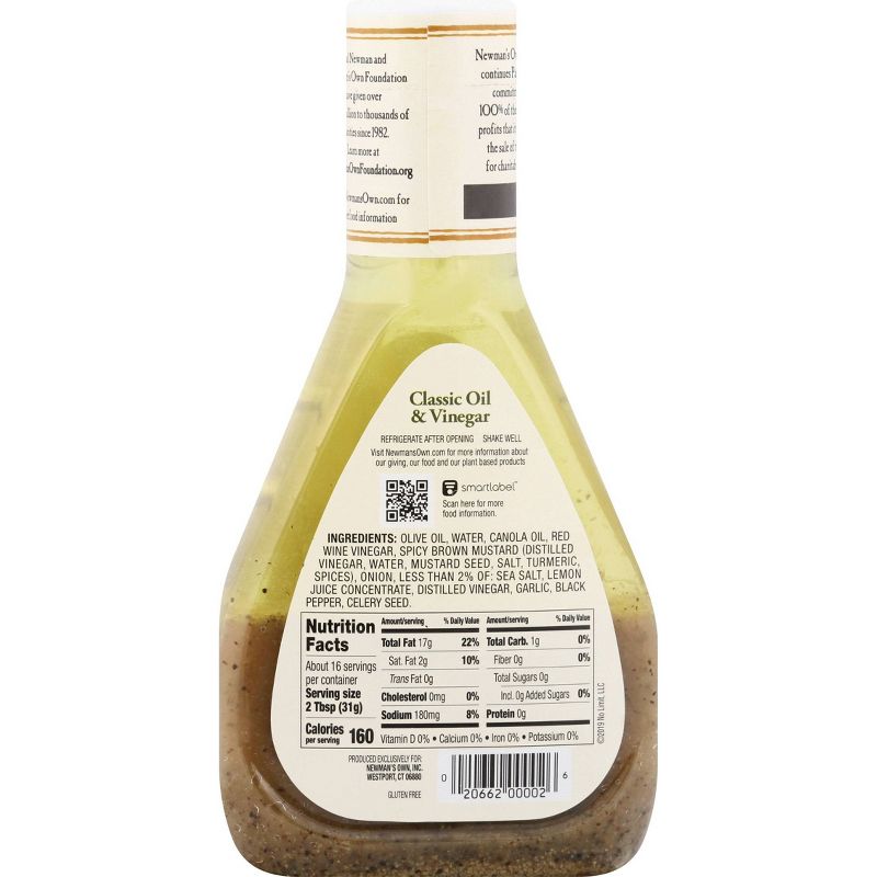 Newman's Own Classic Oil & Vinegar Dressing - 16fl oz