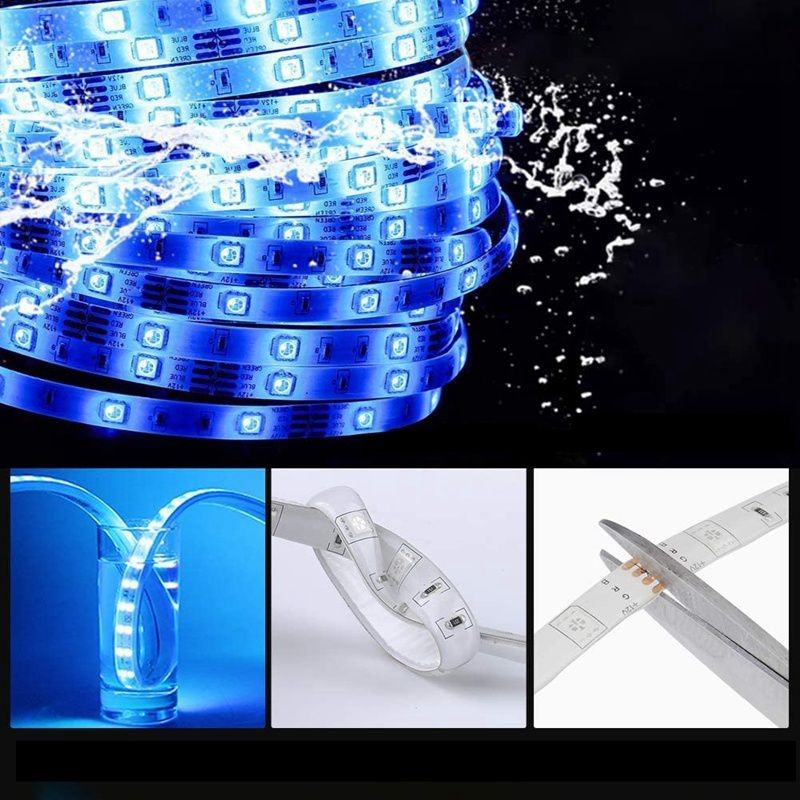15M Waterproof Led Strip Lights Flexible Color Changing RGB Light Strips for Home Party DIY Decoration EU Plug