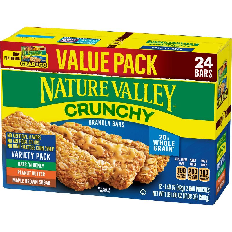 Nature Valley Crunchy Variety Pack Granola Bars - 12ct