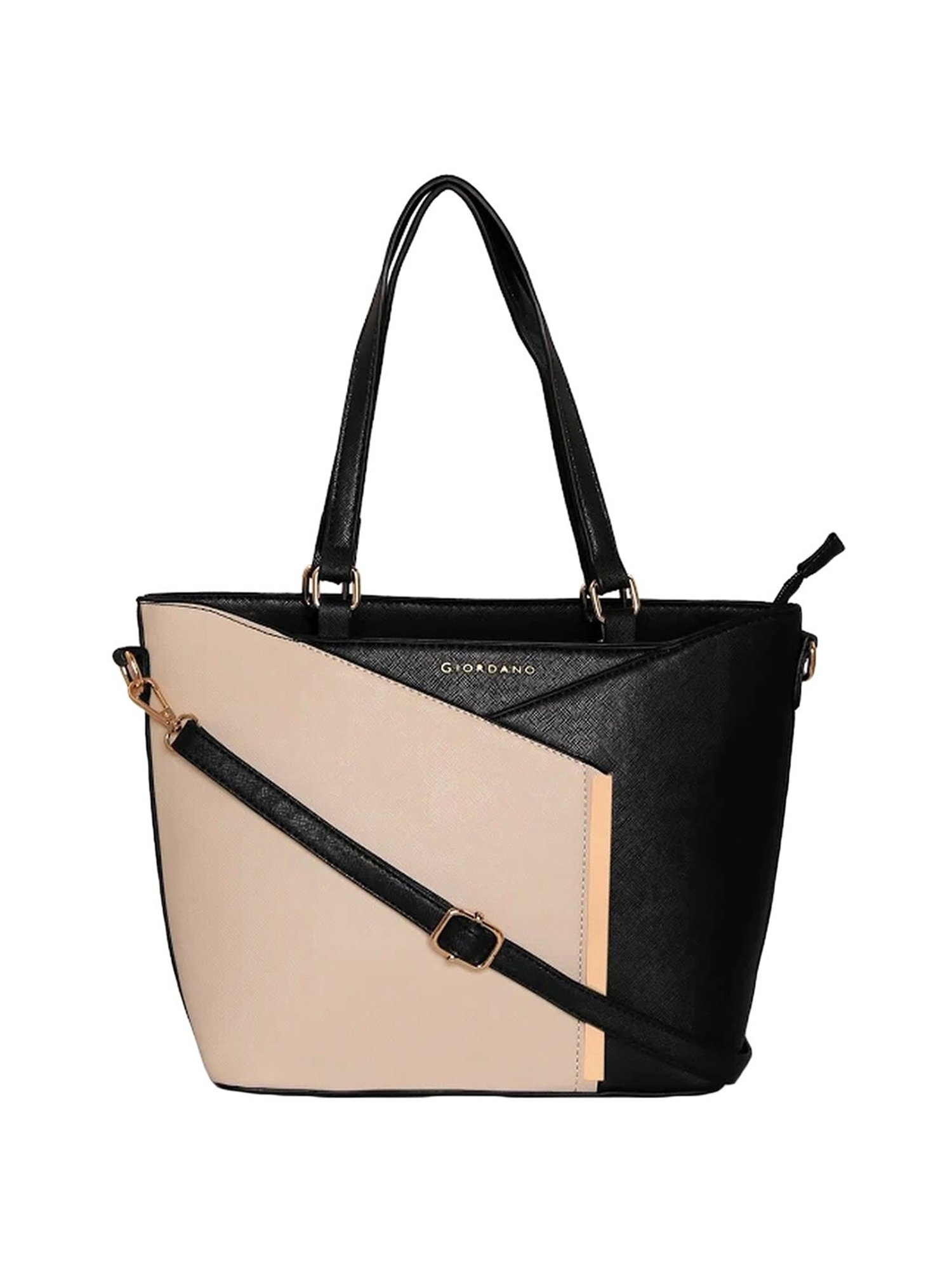 Giordano Interim Aw19 Pink & Black Textured Small Shoulder Handbag