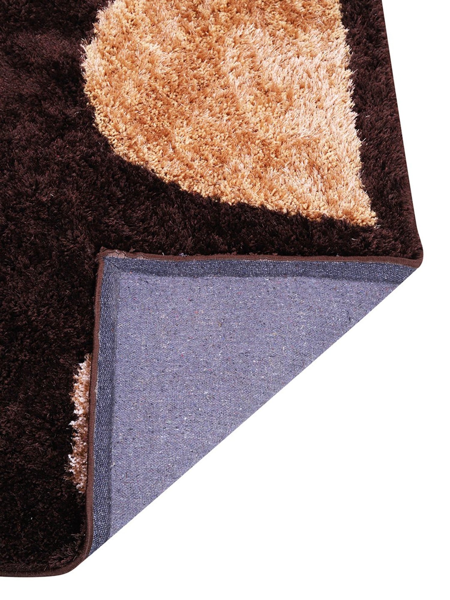 Romee Brown Polyester Geometric Carpets