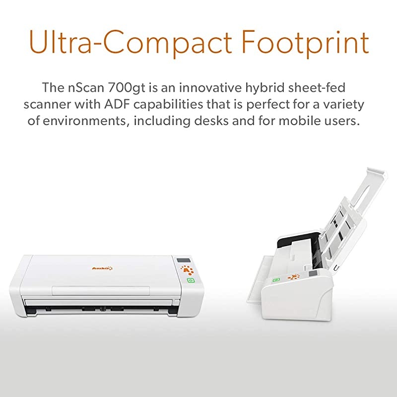 nScan 700gt Hybrid Duplex Document Scanner for Windows PC