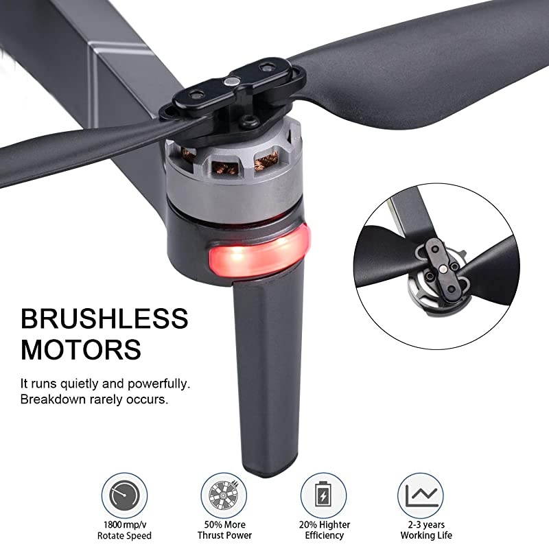 F24 Pro 4K UHD Foldable RC Quadcopter GPS Drone for Adults - FPV Camera Compatible with VR - 30 Minutes Flight Time - Foldable Brushless Motors - Carrying Case Included &hellip;