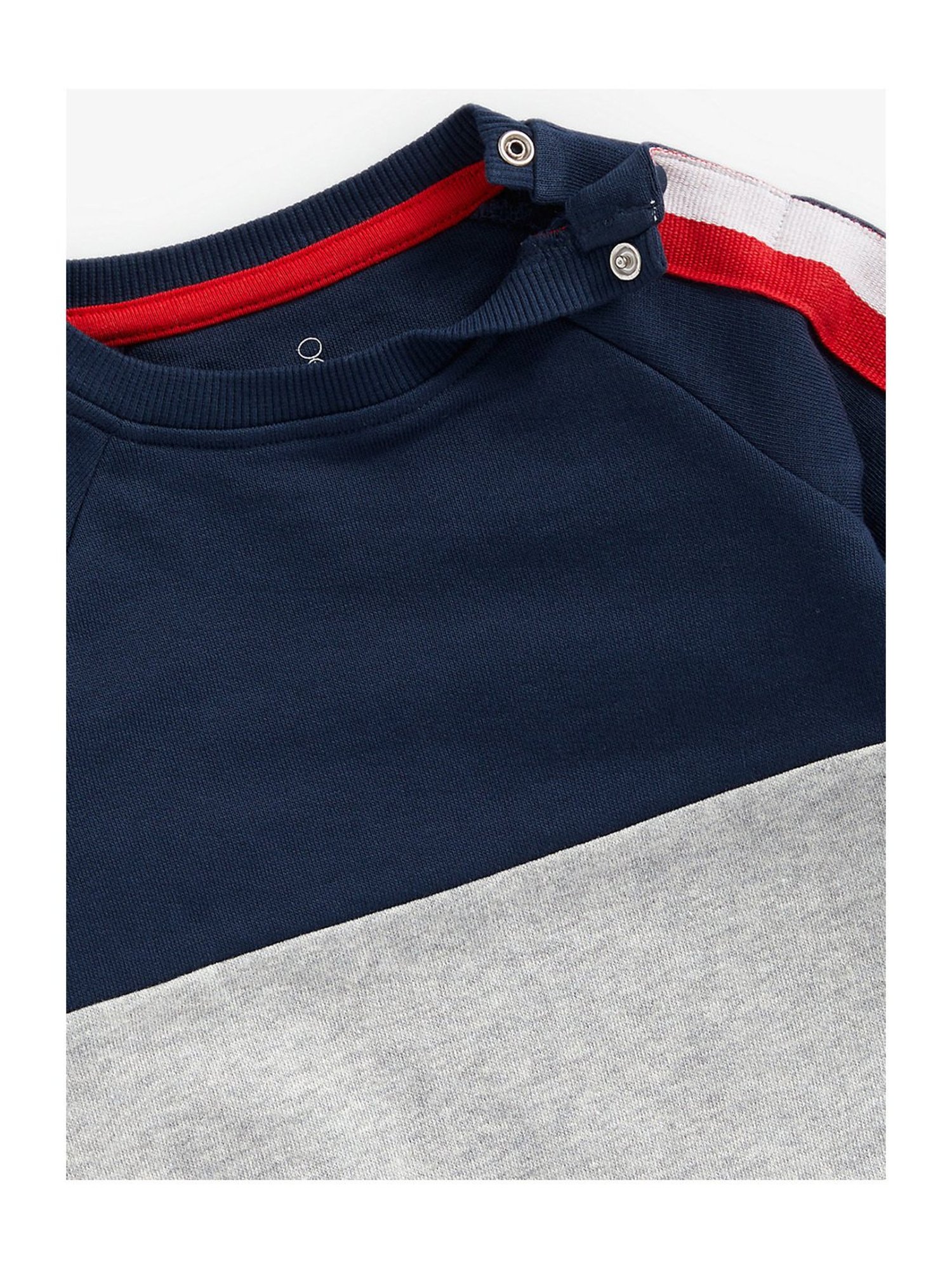 Mothercare Kids Multicolor Color Block Full Sleeves Sweatshirt