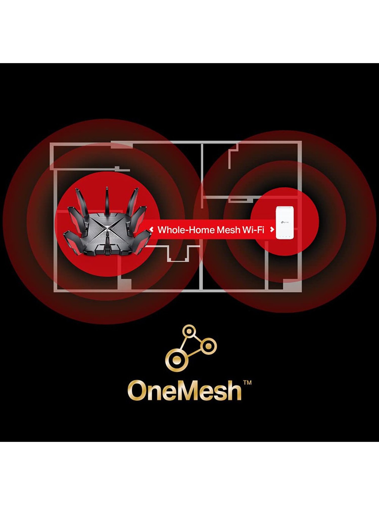 TP-LINK Archer AX90 AX6600 480Mbps Tri Band Wi-Fi Router (Black)