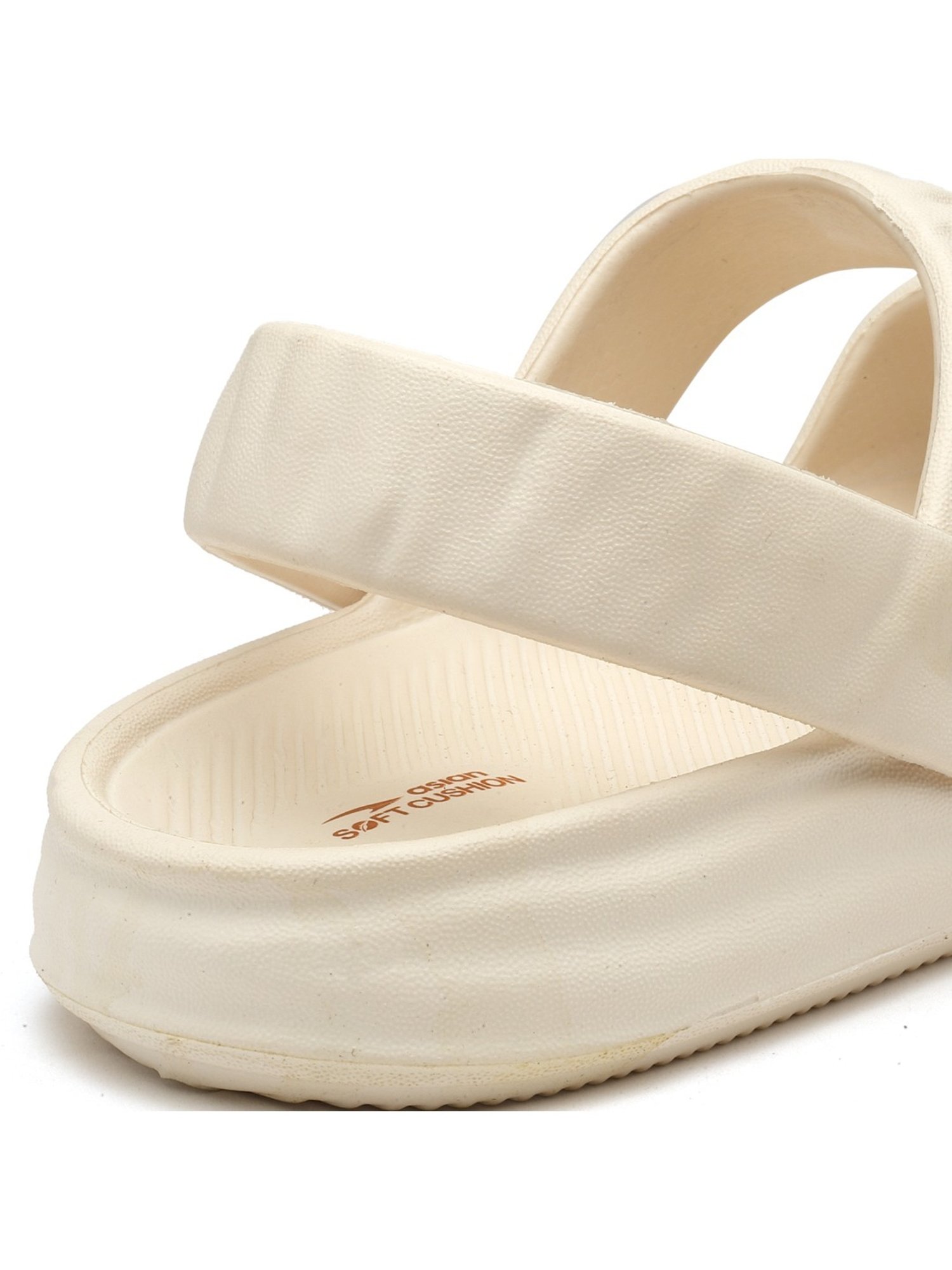 Asian Women's Cream Sling Back Sandals