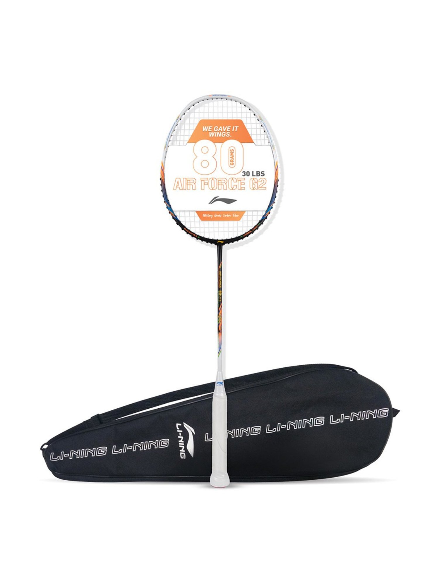 Li-Ning Air Force 80 Badminton Racket (White) Size - Medium