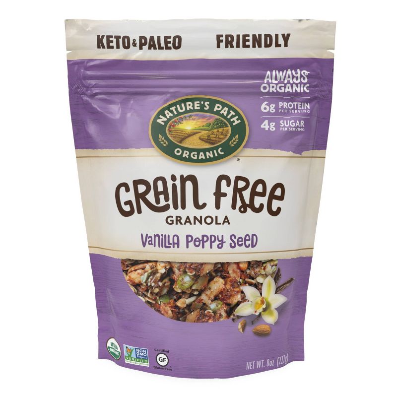 Nature's Path Grain Free Granola Vanilla Poppy Seed 8oz