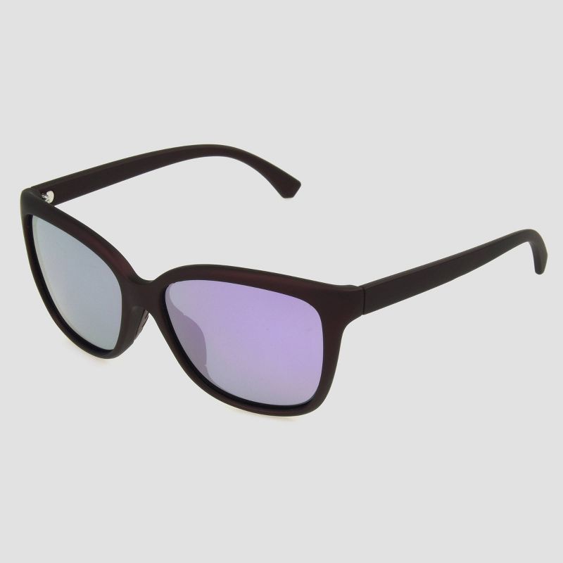 Women's Surfer Shade Rubberized with Mirrored Polarized Lenses - All in Motion™ Burgundy