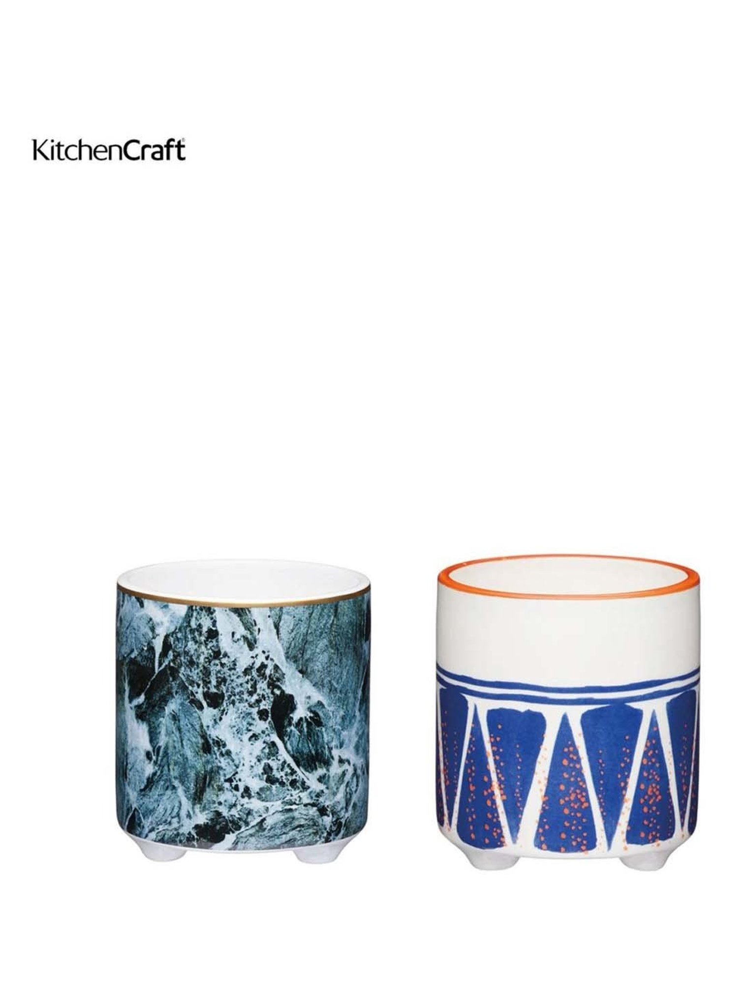 KitchenCraft 2-Piece Multicolor Medium Indoor Decorative Planter Set