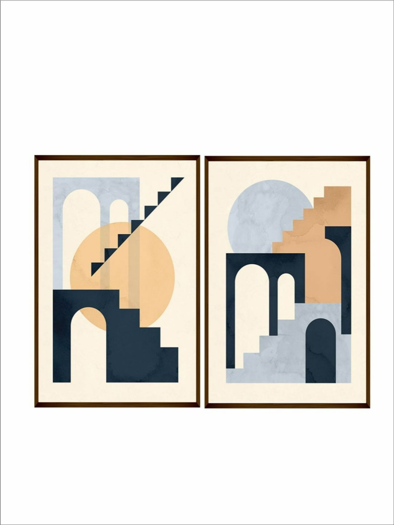 The Art House Abstract Multicolor Canvas Painting