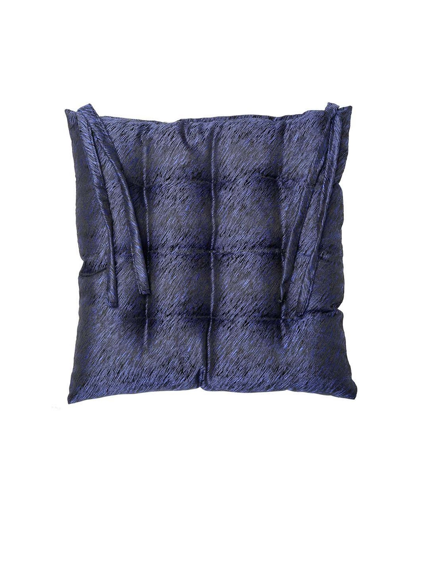 Klotthe Blue Cotton Chair Pads - Set of 2