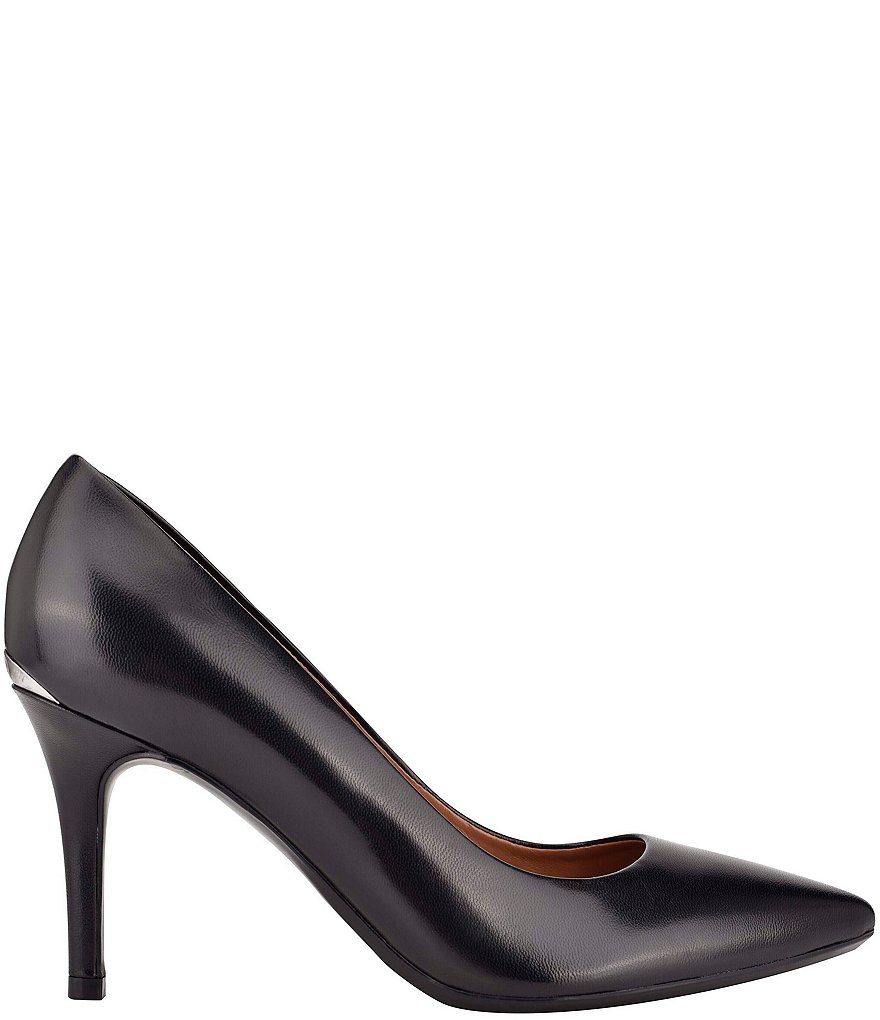 Calvin Klein Gayle Leather Pointed Toe Pumps