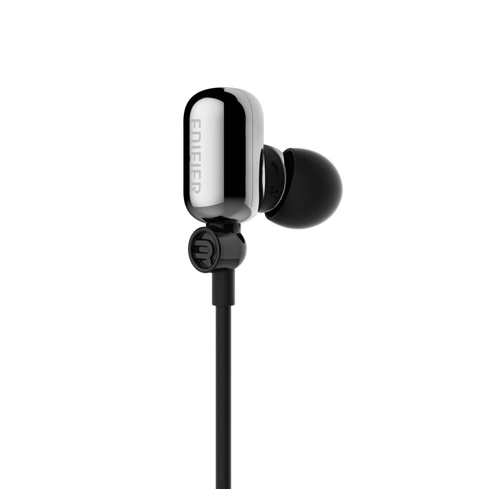 Edifier W293BT Bluetooth v4.1 aptX In-ear Headphones Earphones IPX7 Sweatproof Waterproof Dual Battery - Silver