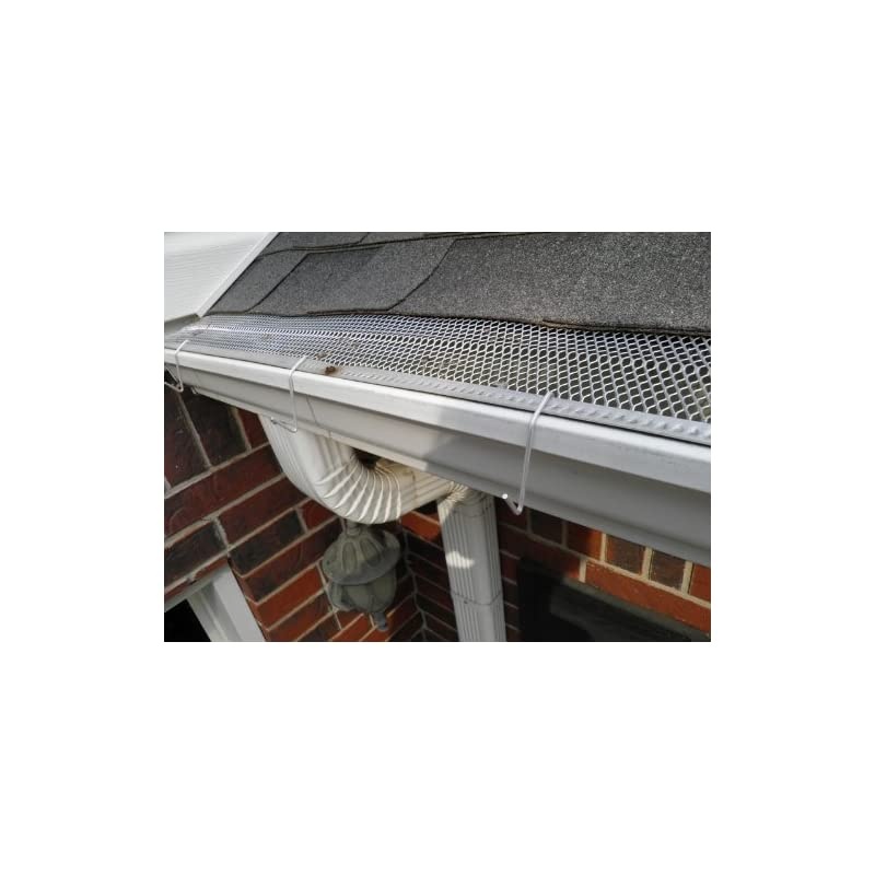 Light Hanger for Gutters with Mesh Leaf Guard [Metal Hooks] - 50 Count