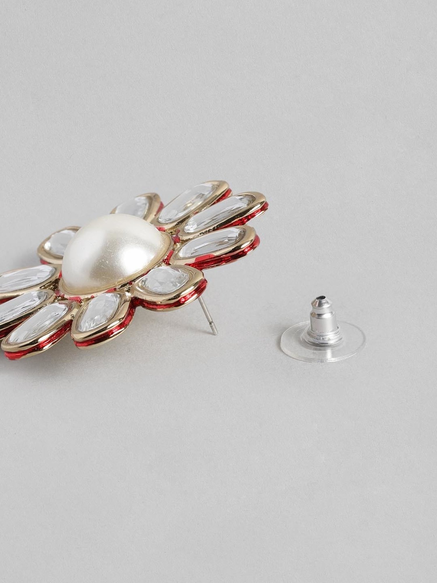 Estele Gold-Plated Kundan & Pearl Necklace Set for Women