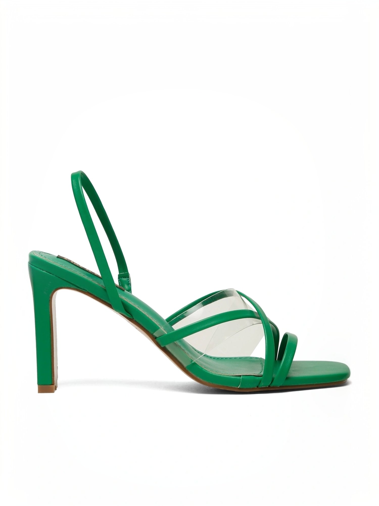 Flat N Heels Women's Green Sling Back Sandals