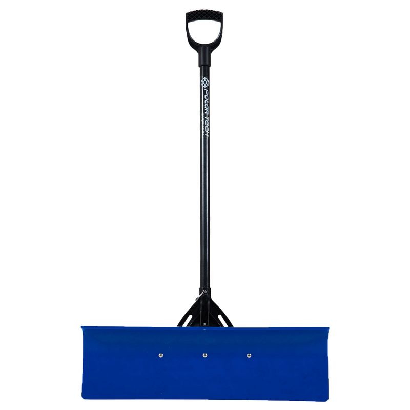 Earthway Professional 36 Inch Fiberglass Handle Snow Pusher Shovel with 30 Inch Wide Poly Blade for Heavy Snow Fall and Ice