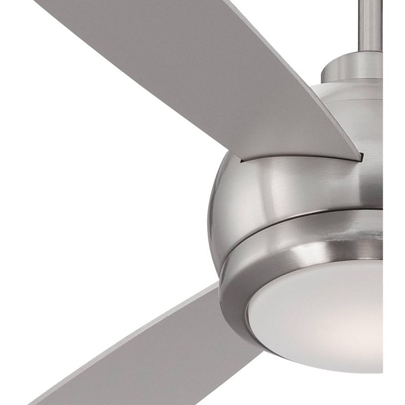 52" LED Antique Crystal Lighted Ceiling Fan White/Champagne - River of Goods