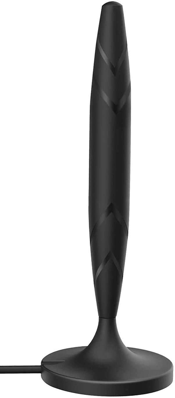 Digital Indoor Antenna &ndash; HDTV Powerful Best Amplifier Signal Booster 60 120 Miles Range Support 4K 1080p and Older TV's 9.8ft Coax Cable Title