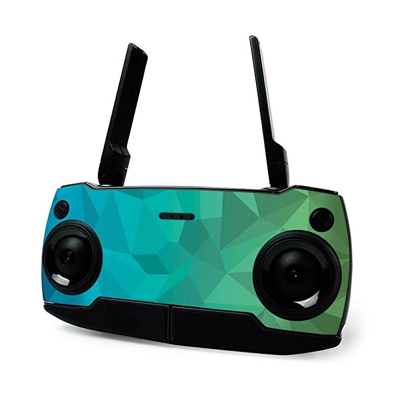 Skin for DJI Mavic Mini Portable Drone Quadcopter - Blue Green Polygon | Protective, Durable, and Unique Vinyl Decal wrap cover | Easy To Apply, Remove, and Change Styles | Made in the USA