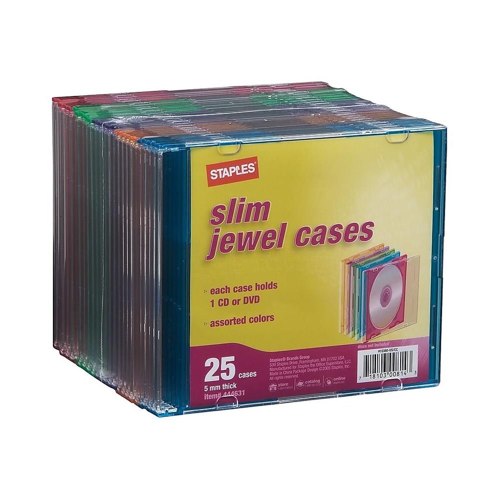 Staples 5mm Slim Jewel Cases 100/Pack 478455