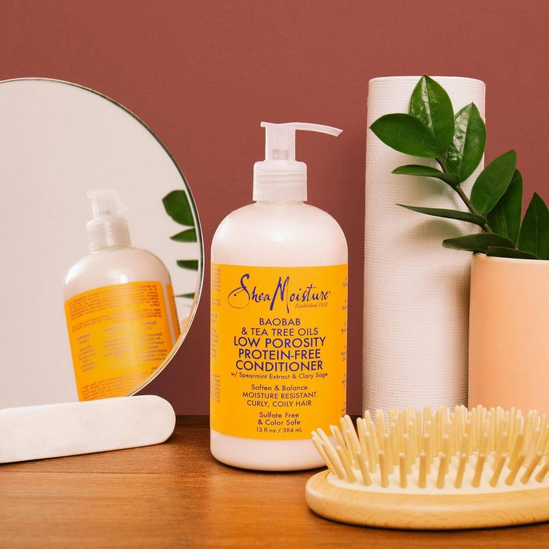 SheaMoisture Protein Free Conditioner for Curly Hair Baobab and Tea Tree Oils - 13 fl oz