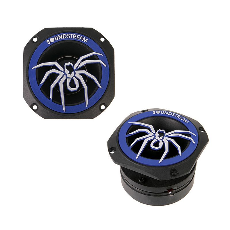 SoundStream SPT.22 600 Powerful Watt 4 Ohm 1.75 Inch Aluminum Voice Coil Professional Sound Car Motor Vehicle Audio Tweeter Loudspeaker Pair