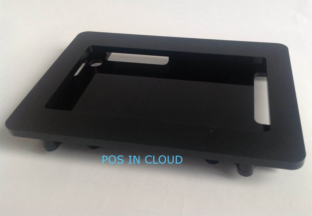 Nexus 7 VESA Mount Anti-theft Security Enclosure,Clear Acrlyic material for POS, Kiosk, Store Display, Square Card Reader
