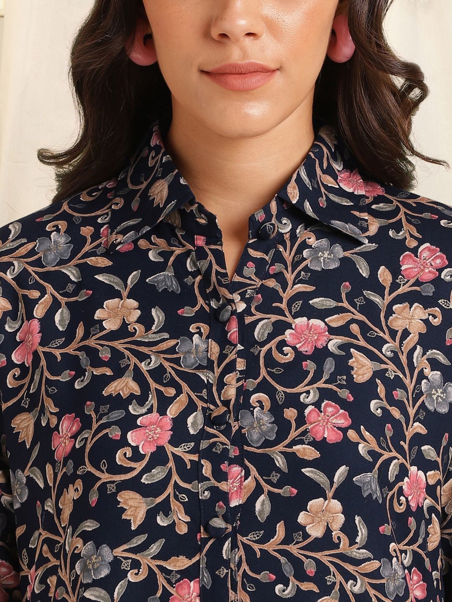 MIRCHI FASHION Navy Printed Shirt Pant Set