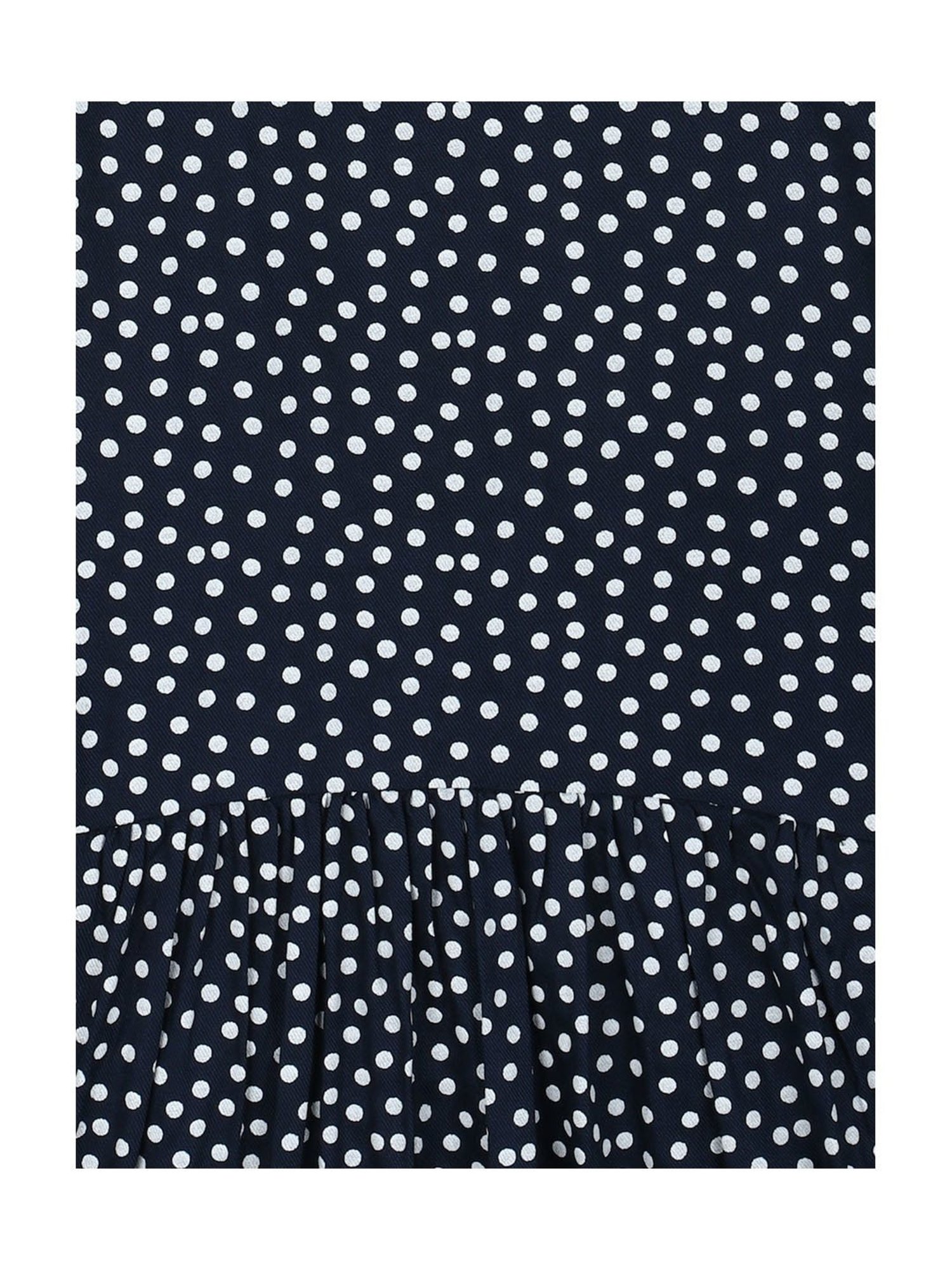 Peter England Kids Navy Printed Full Sleeves Dress