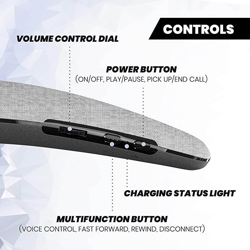 U Premium Personal Wearable Bluetooth Sound System 4 Way Surround Speakers Wireless Rechargeable for Media Music Games Dorm and Office