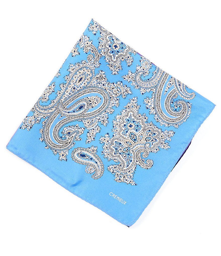 Cremieux Locarno Paisley Silk Pocket Square
