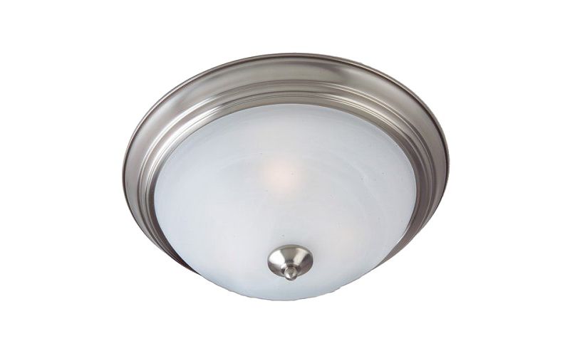 6" Essentials 3-Light Flush Mount Satin Nickel - Maxim