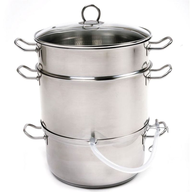 Norpro Stainless Steel 4 Piece Steamer and Juicer Pot