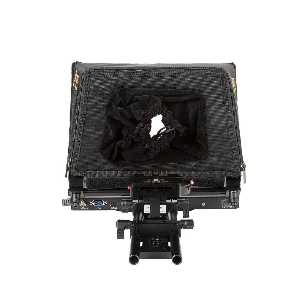 ikan pt1200 pt1200 12" portable teleprompter kit black