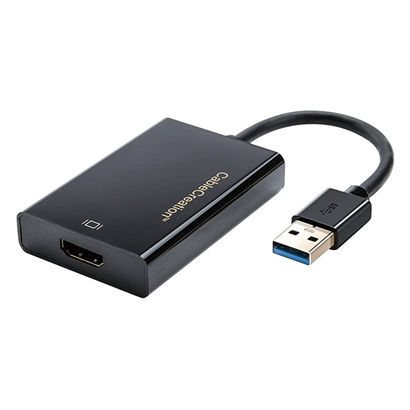 USB 30 to HDMI Adapter DisplayLink USB External Display Graphics Adapter Compatible with Windows 10 8 81 7 Vista XP Black