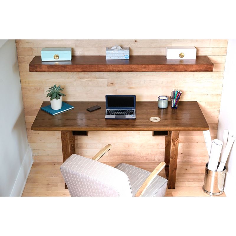 Aiden Writing Desk Deco Walnut Brown - Haven Home