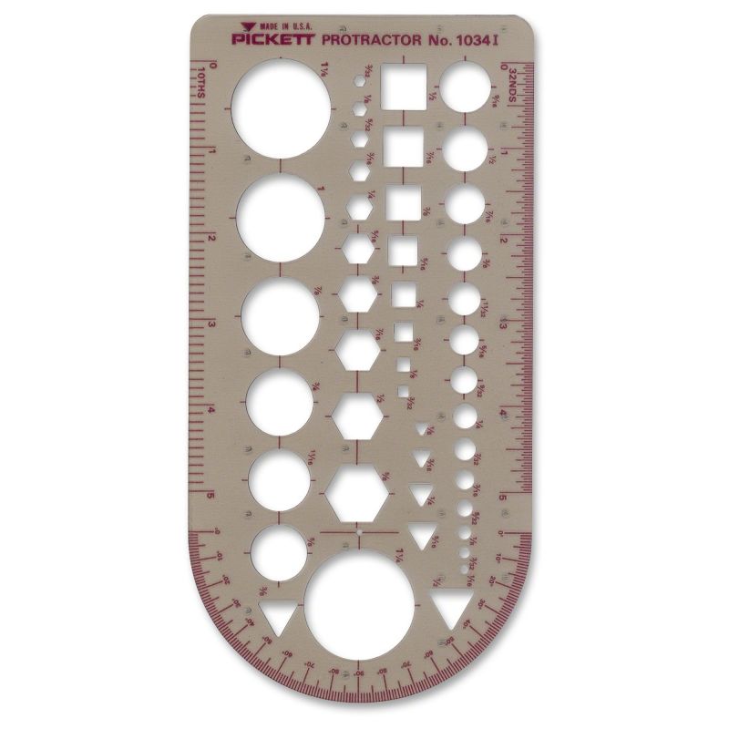 Templates, 43 Geometric Shapes/Symbols, 5 3/4" X 13", Smoke