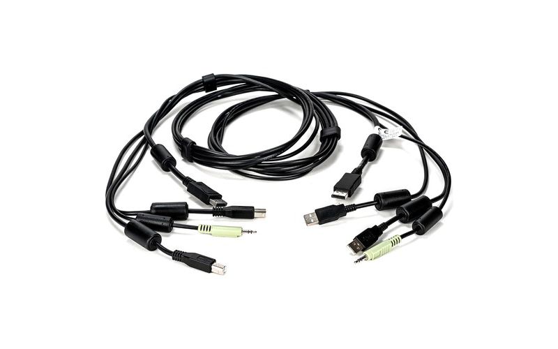 Vertiv Avocent USB Keyboard and Mouse, DisplayPort and Audio Cable, 6 ft. for Vertiv Avocent SV and SC Series Switches