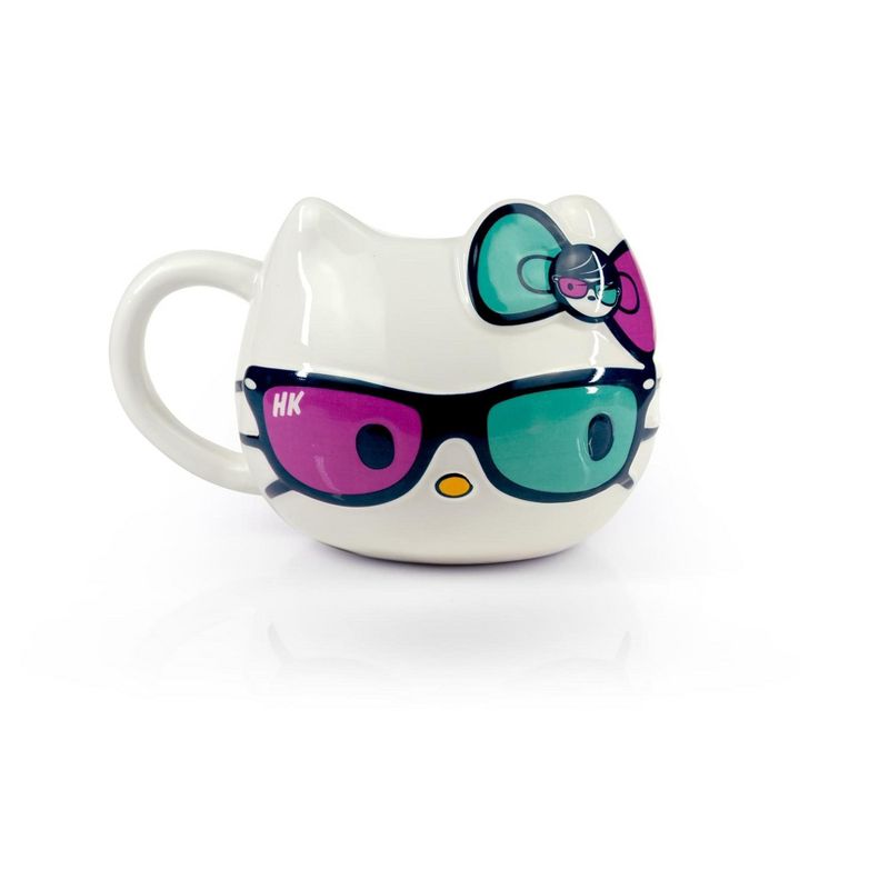 Seven20 Hello Kitty Ceramic Mug | Hello Kitty Wearing Bow & Sunglasses | Holds 20 Ounces