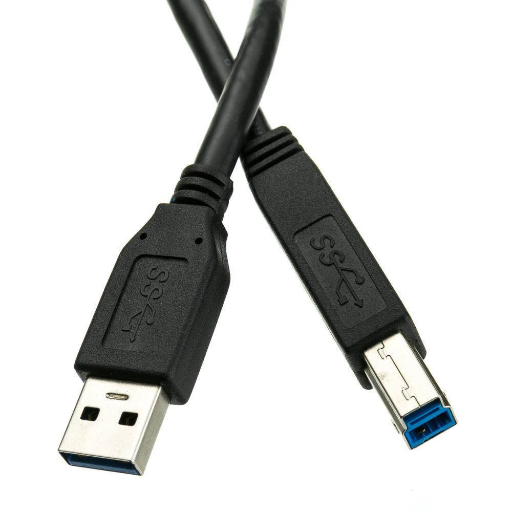 Premium Quality Black 15FT 15Feet SuperSpeed USB 3.0 A Male to B Male Cable Cord
