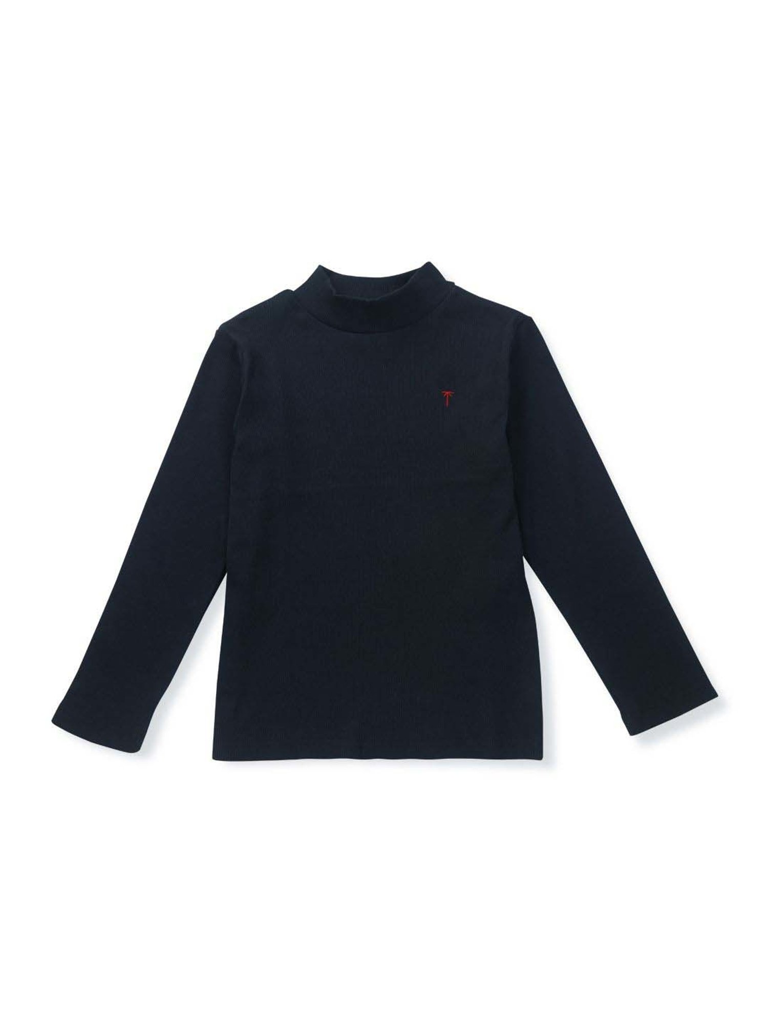 Palm Tree Kids Navy Cotton Regular Fit Full Sleeves Skivvy