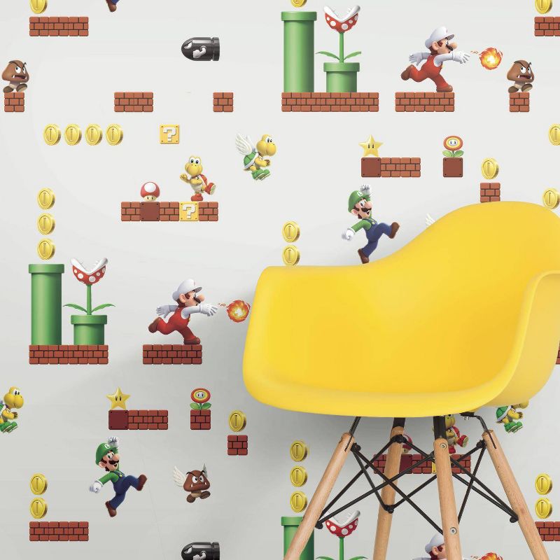 Nintendo Super Mario Peel and Stick Wallpaper - Roomates