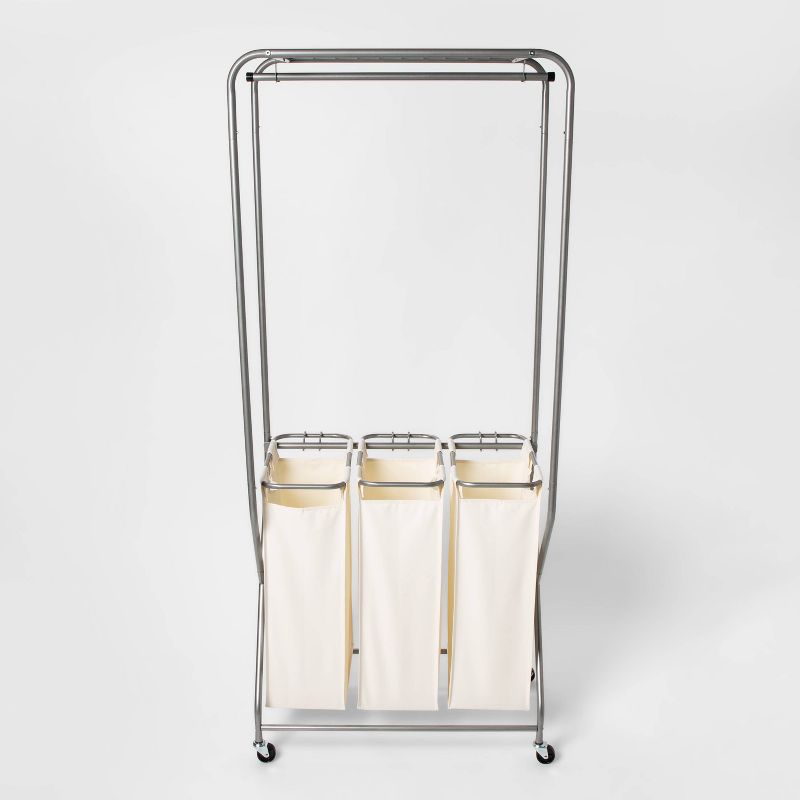 Neatfreak Easy Access Double Laundry Sorter with Folding Table