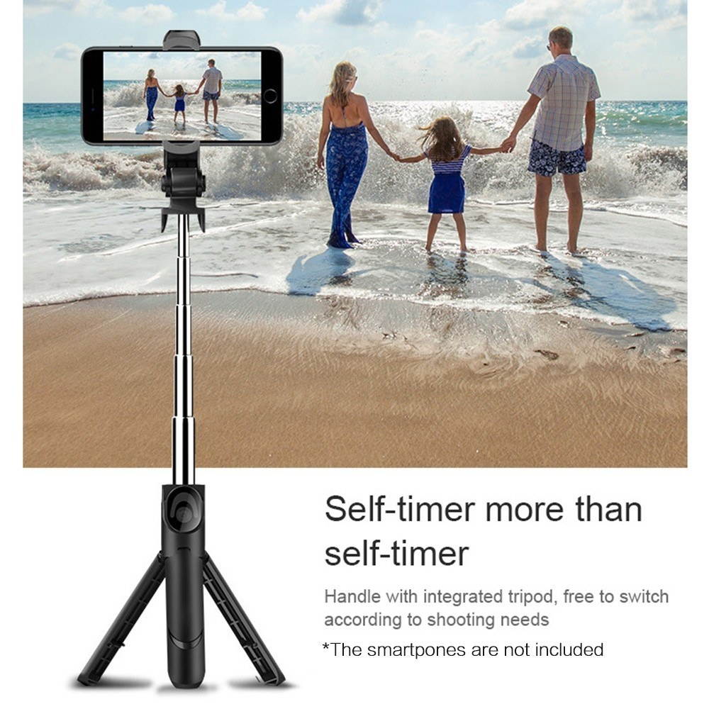 Smartphone Selfie Stick Tripod Stand with Phone Holder Remote Shutter for Selfie Live Streaming Video
