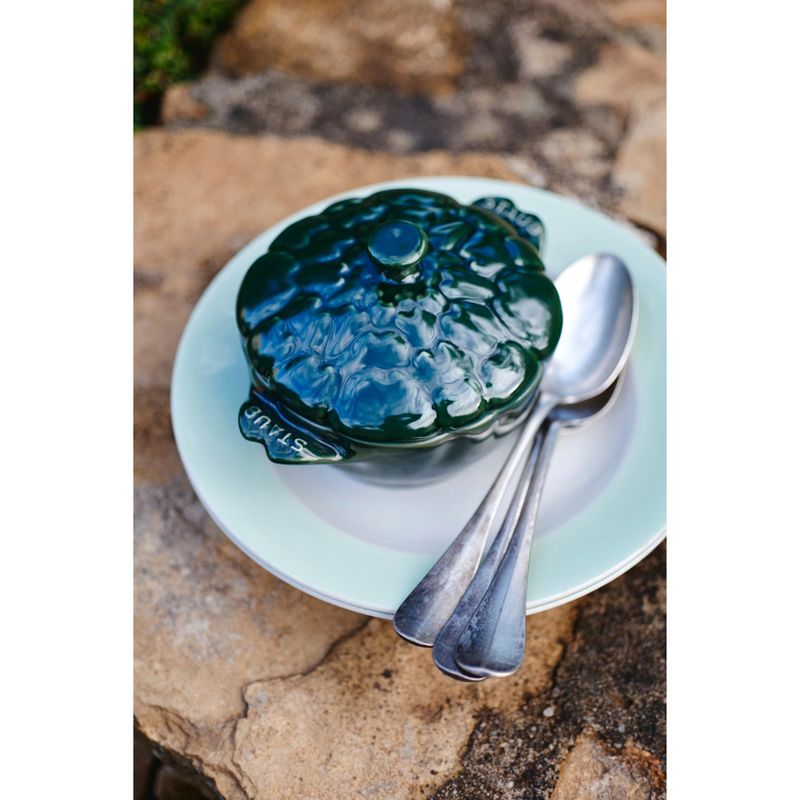 Staub Ceramic 16-oz Petite Artichoke Cocotte - Basil