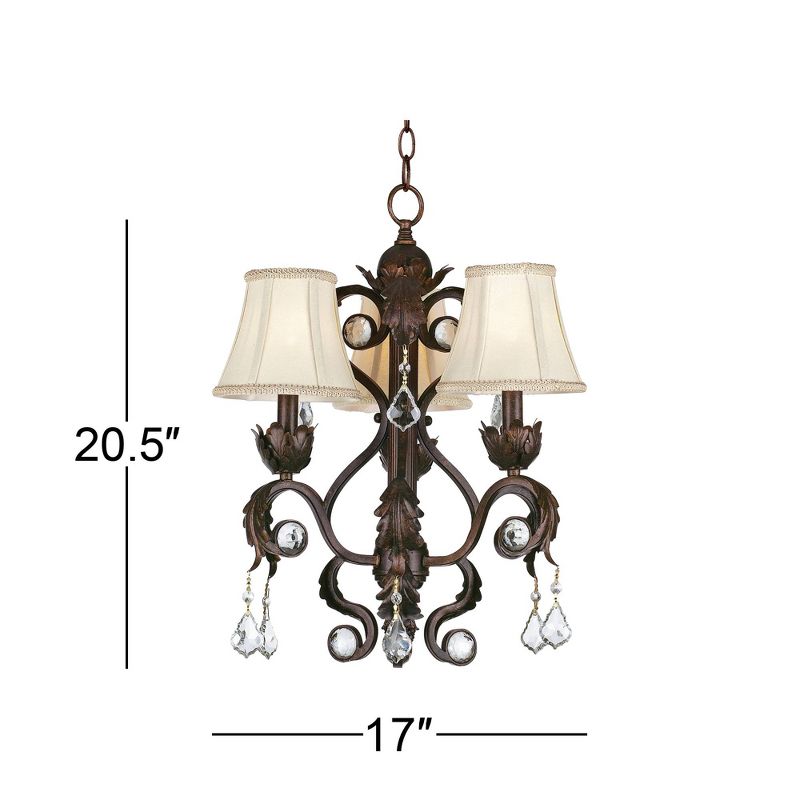 Kathy Ireland Ramas de Luces Bronze 17" Wide Chandelier
